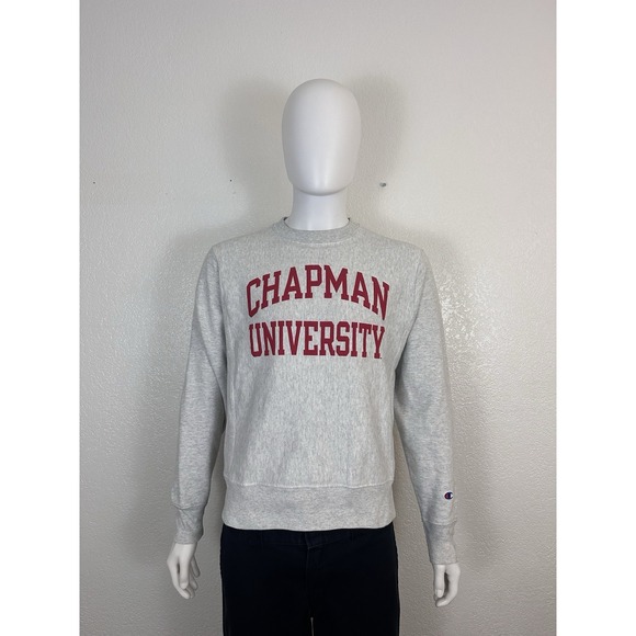 Champion Reverse Weave Sweatshirt - Chapman University - Size Small Gray Heather